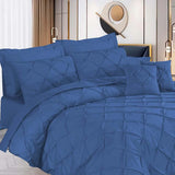 Pintuck Duvet Set - Sky Blue