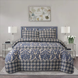 3 Pcs Quilted Comforter Set