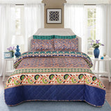 3 Pcs Quilted Comforter Set