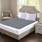 Mattress Topper Cozy & Snug - Front Reverse White & Grey