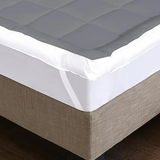 Mattress Topper Cozy & Snug - Front Reverse White & Grey