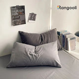 Reversible Duvet Cover Set King Size - Black & Grey (176)