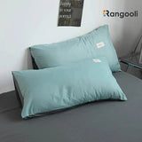 Reversible Duvet Cover Set King Size  - Sea Green & Grey (160)