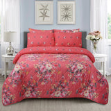 3 Pcs Quilted Comforter Set