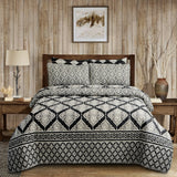 3 Pcs Quilted Comforter Set