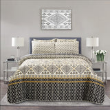 3 Pcs Quilted Comforter Set