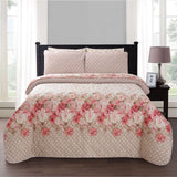 3 Pcs Quilted Comforter Set