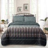 3 Pcs Quilted Comforter Set