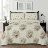 3 Pcs Quilted Comforter Set