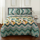 3 Pcs Quilted Comforter Set