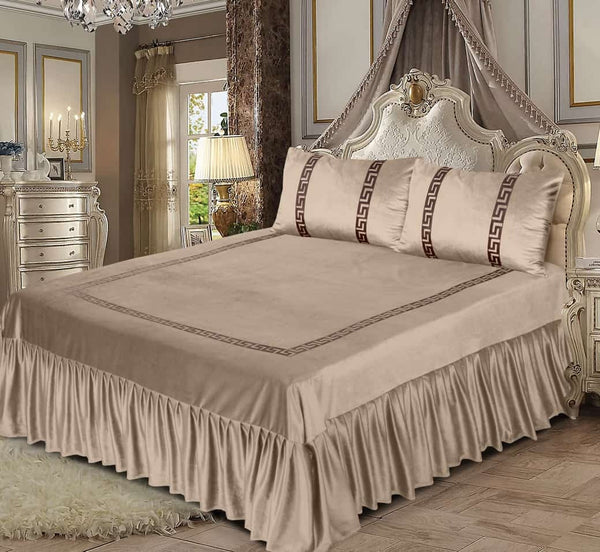 Embossed Velvet Bedsheet