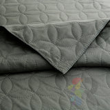 3 Pcs Ultrasonic Bedspread - Grey