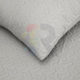 3 Pcs Ultrasonic Bedspread - Light Grey