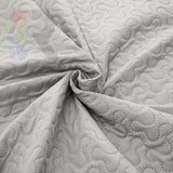 3 Pcs Ultrasonic Bedspread - Light Grey