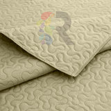 3 Pcs Ultrasonic Bedspread - Beige