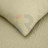 3 Pcs Ultrasonic Bedspread - Beige