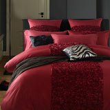 Elegant Bridal Quilt Set Maroon- 12 Pieces with Free Quilt Filling