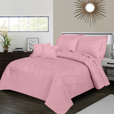 Sammy Cross Pleated  Duvet Set - Pink (271)