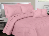 Sammy Cross Pleated  Duvet Set - Pink (271)