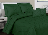 Sammy Cross Pleated  Duvet Set - Green (270)