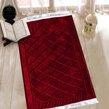 Luxury velvet prayer mat - Maroon