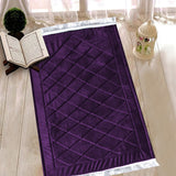 Luxury velvet prayer mat - Purple