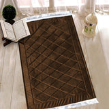 Luxury velvet prayer mat - Brown