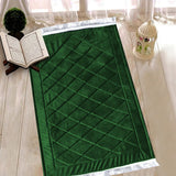 Luxury velvet prayer mat - Green