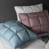 Pack of 3 Filled Pintucks Pillows Multi Colour