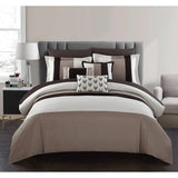 8 Pcs Luxury Pleats Duvet Set